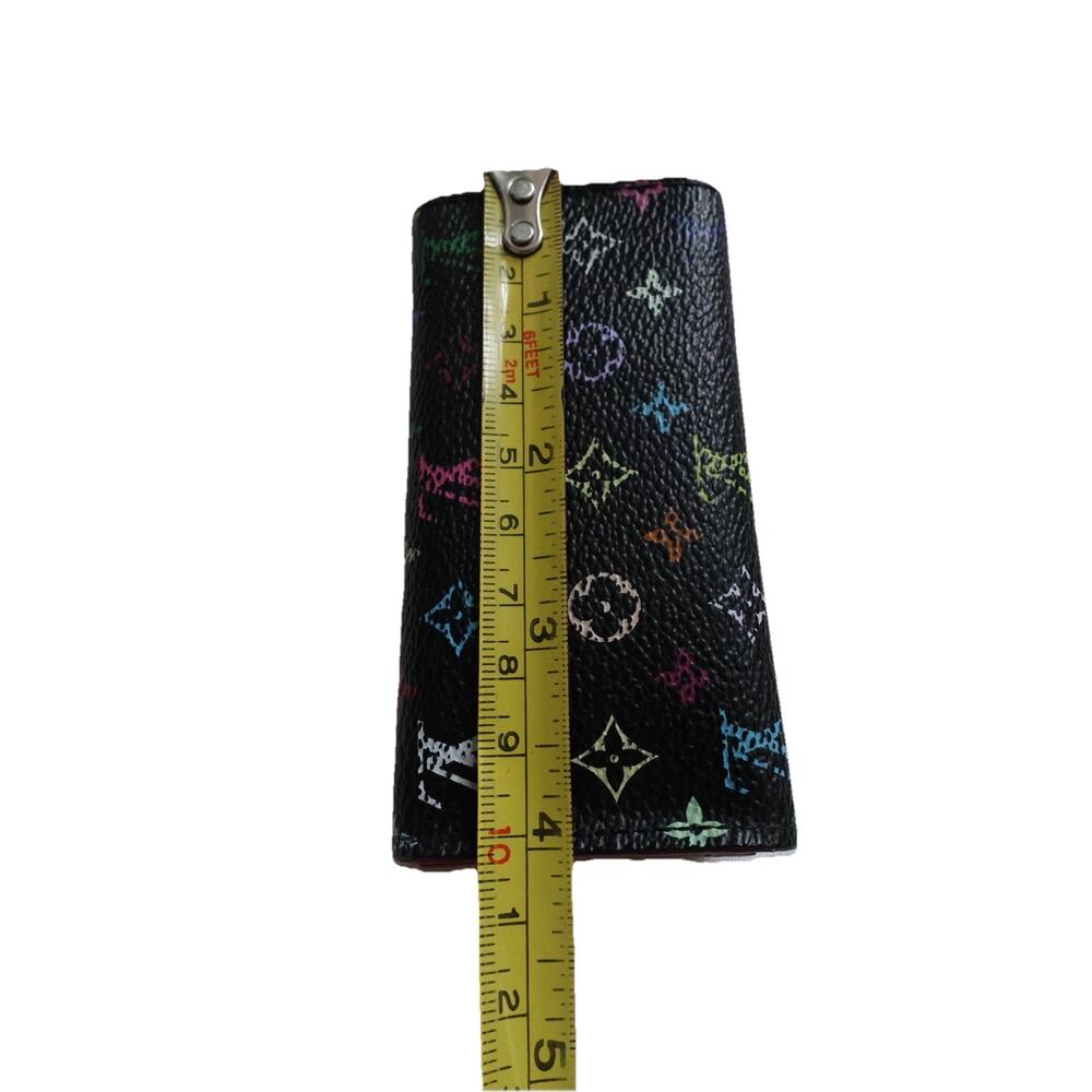 Louis Vuitton x Takashi Murakami Multicolore 4-Key Holder – Black/Grenade - Picture 10 of 16